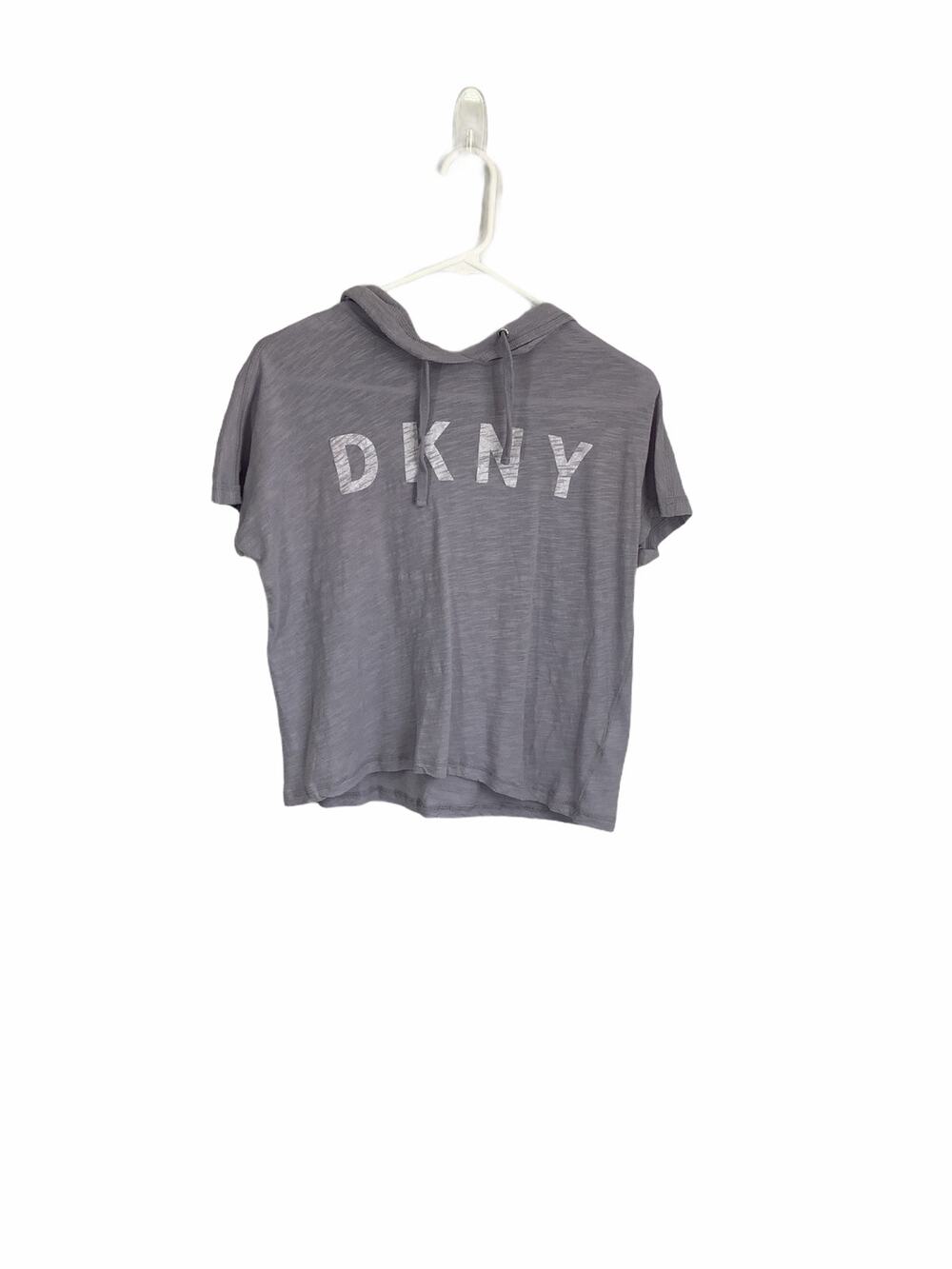 DKNY Sport Cropped Pullover Short Sleeve Hoodie XS